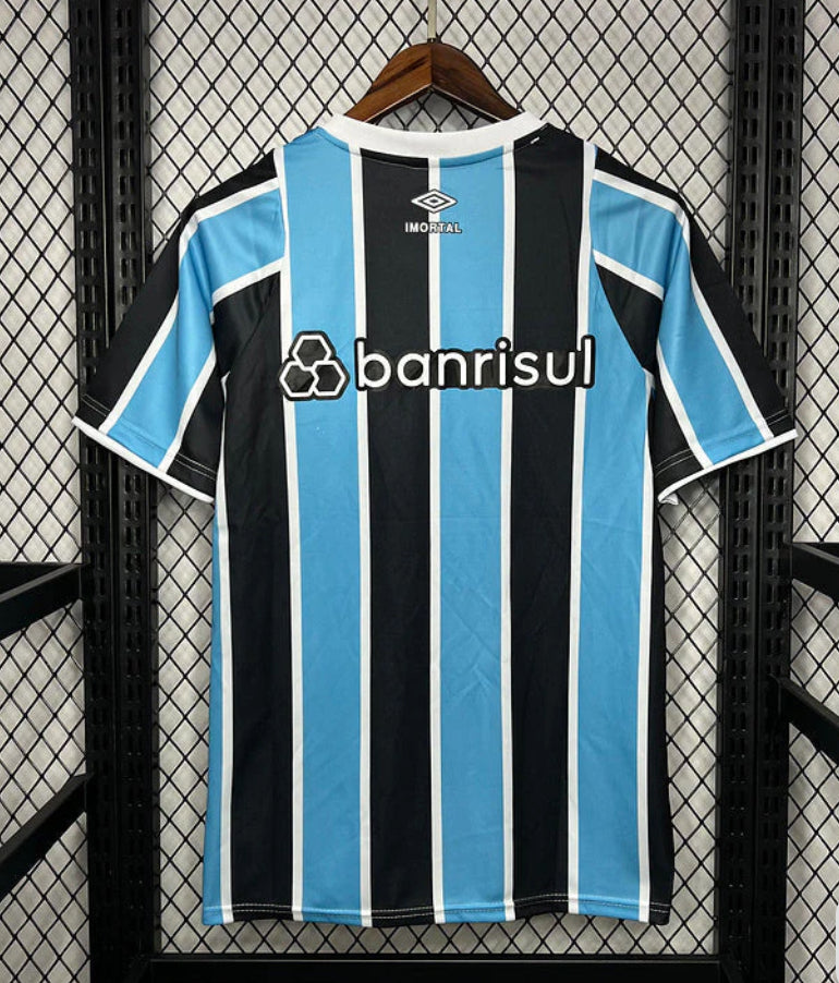 Camisa Grêmio I Com Patrocinadores 23/24 Azul e Preta